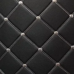 Black, dot stitch swatch