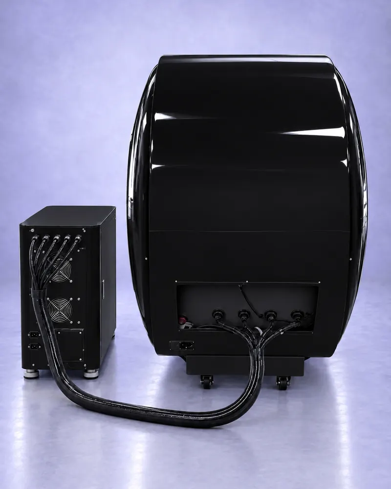 Rear of LUMEN with the all-in-one main unit