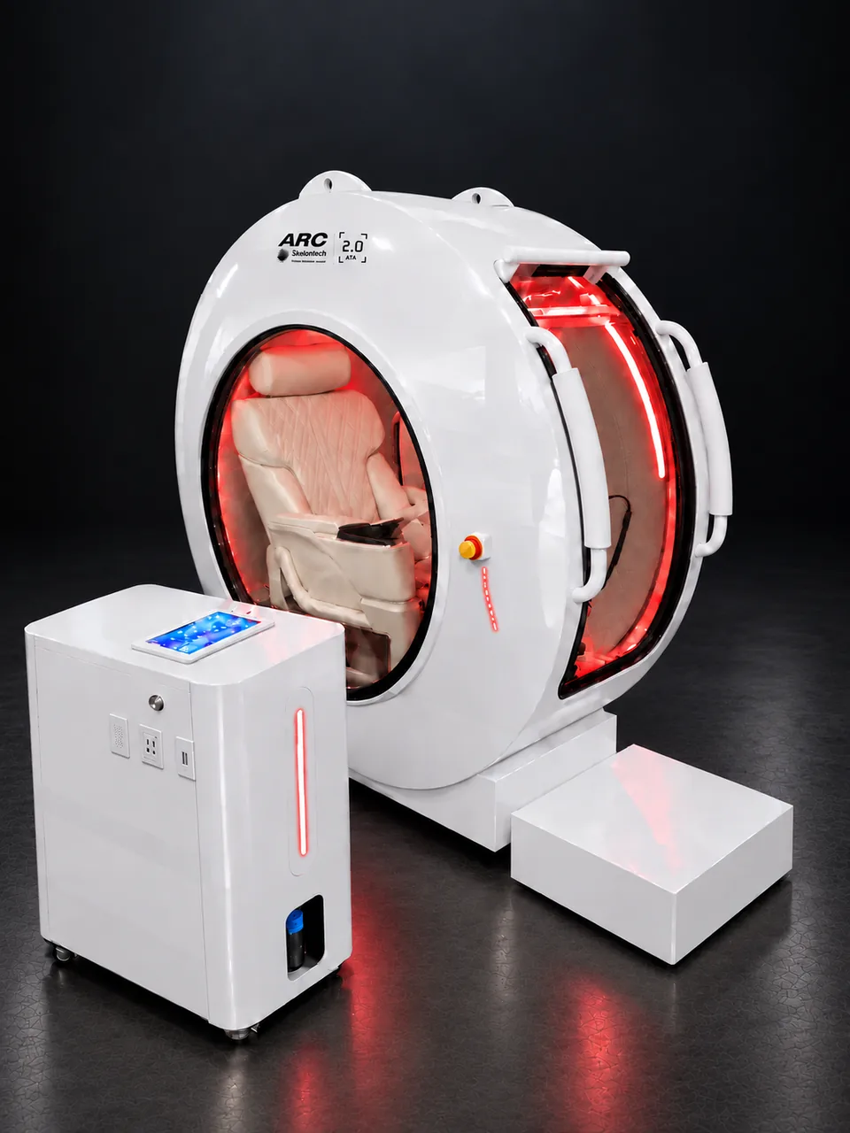 ARC en blanco — lateral, con unidad principal