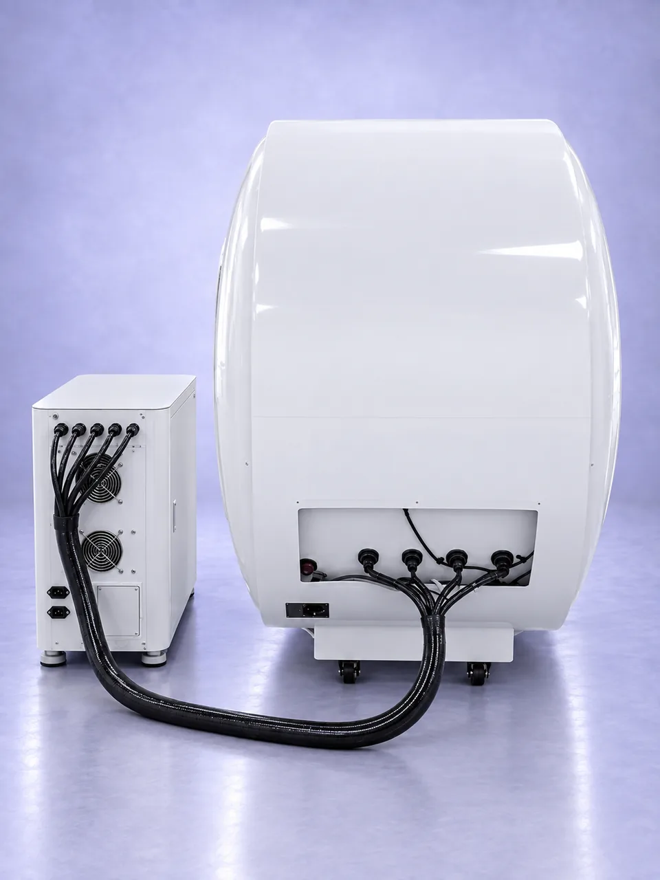 LUMEN in White — rear, with main unit