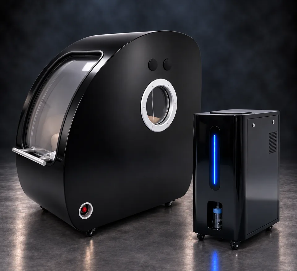ORION COMPACT en negro — con unidad principal