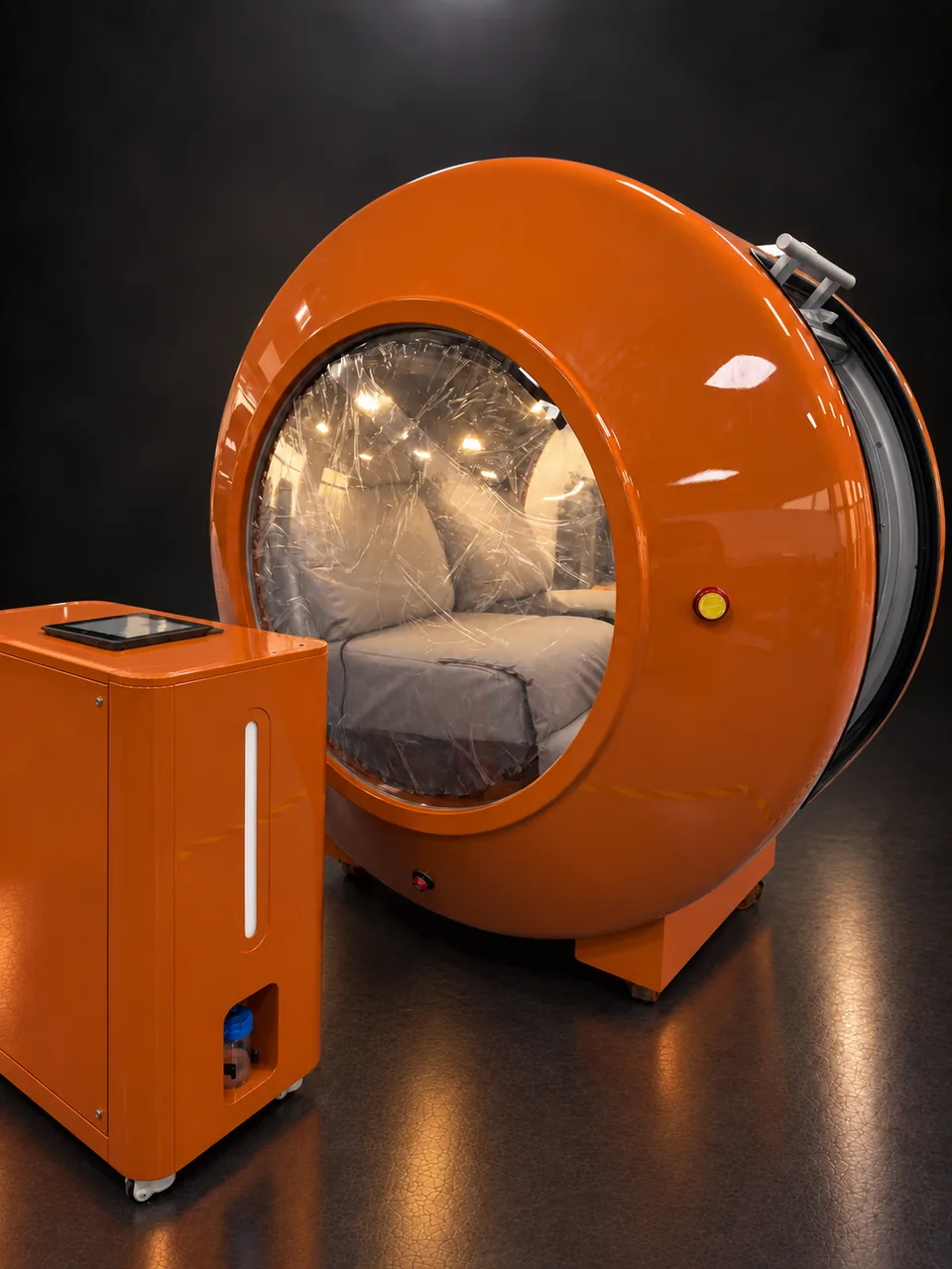 VISTA in Orange — side, with main unit