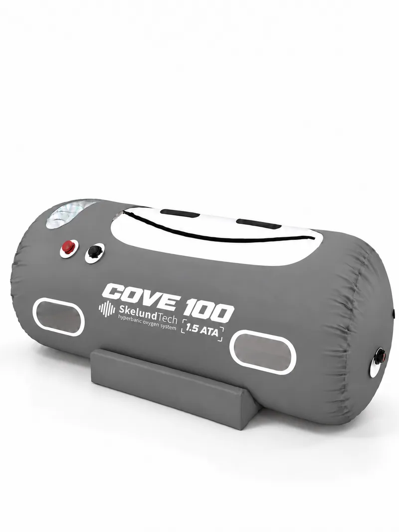 COVE Ø 100, grey cover, three-quarter view