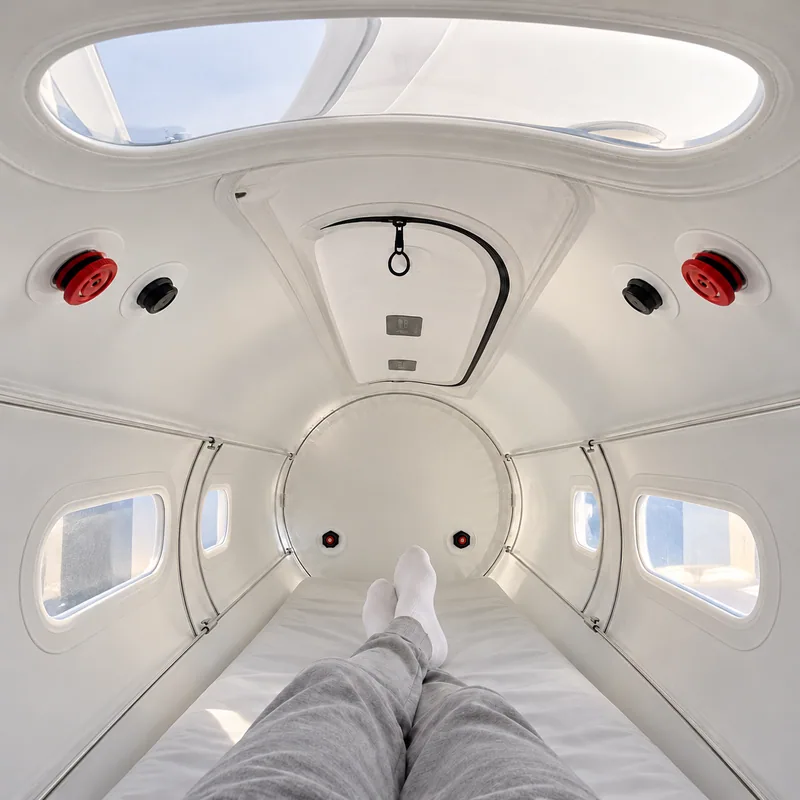 Interior of COVE Ø 80, looking in