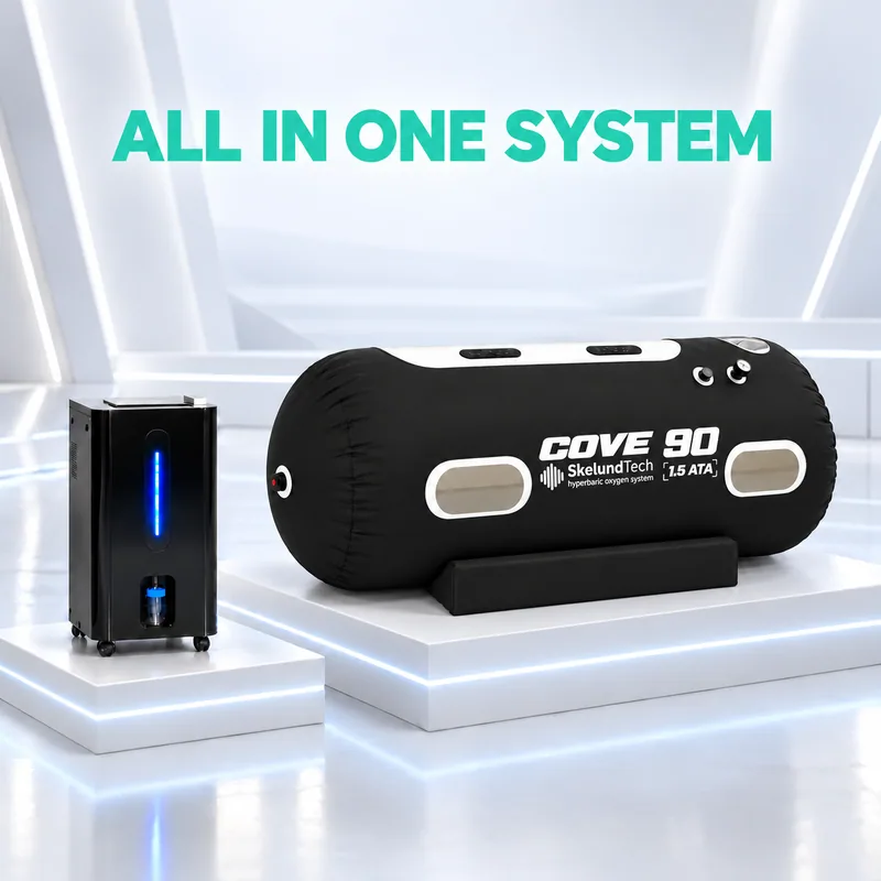 The 85 kg all-in-one unit: compressor, oxygen and air conditioning