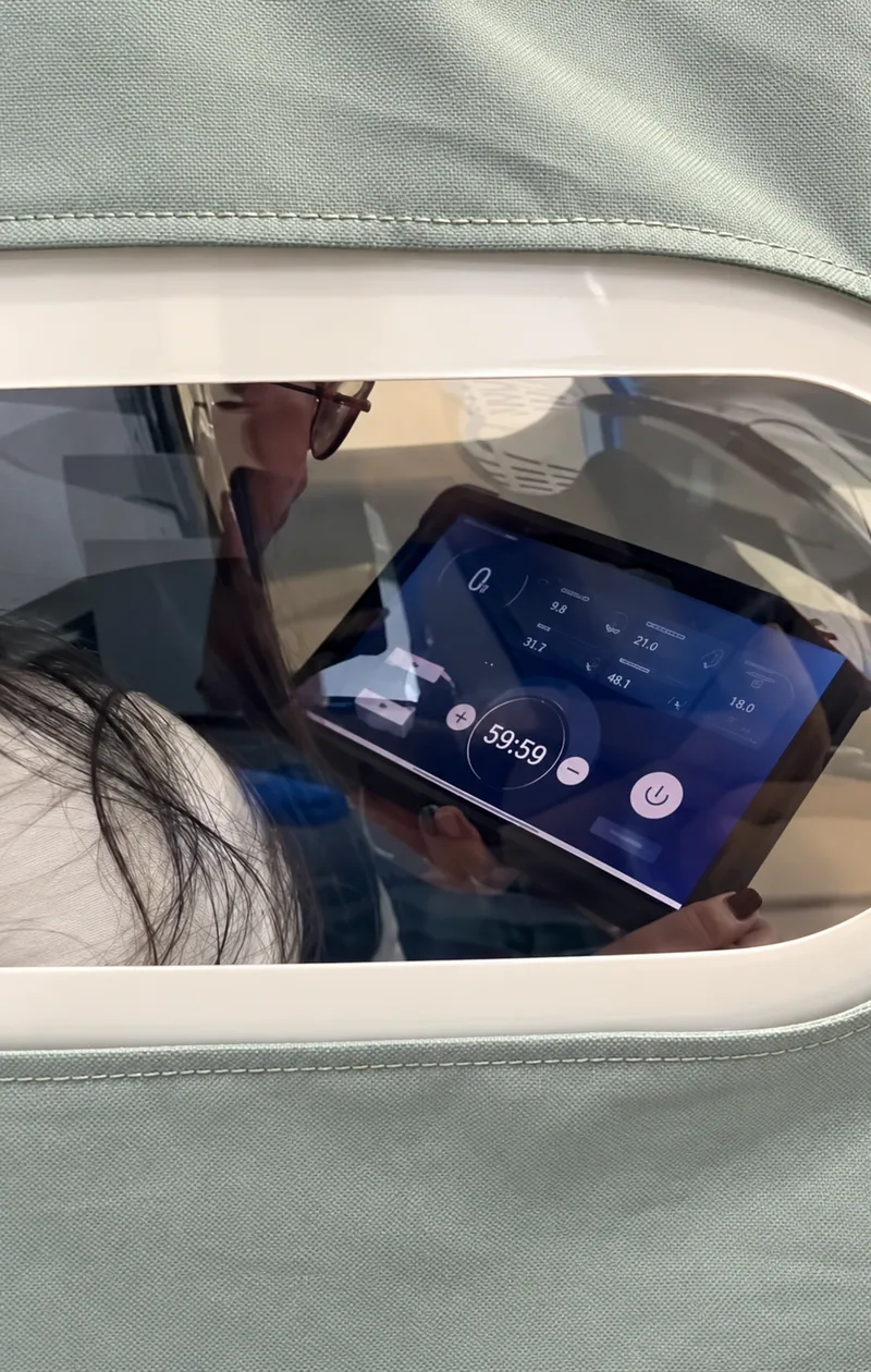 Watching video through the viewing window