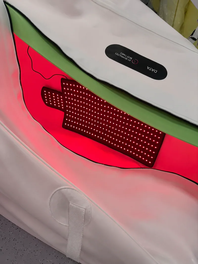 Red light panel inside COVE